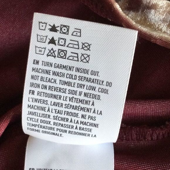 American Eagle Outfitters Mauve Crushed Velvet Cropped‎ Top XS - Picture 9 of 10